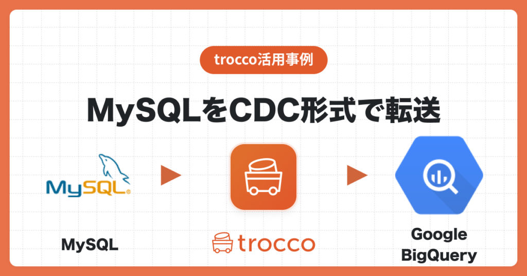 MySQLのデータをCDC形式で転送