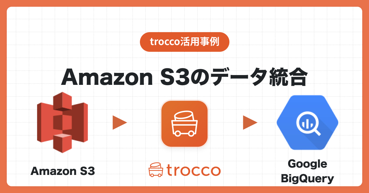 TROCCO®を利用してAmazon S3のデータをGoogle BigQueryへ統合する