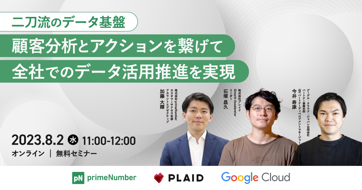 二刀流のデータ基盤！顧客分析とアクションを繋げて全社でのデータ活用推進を実現