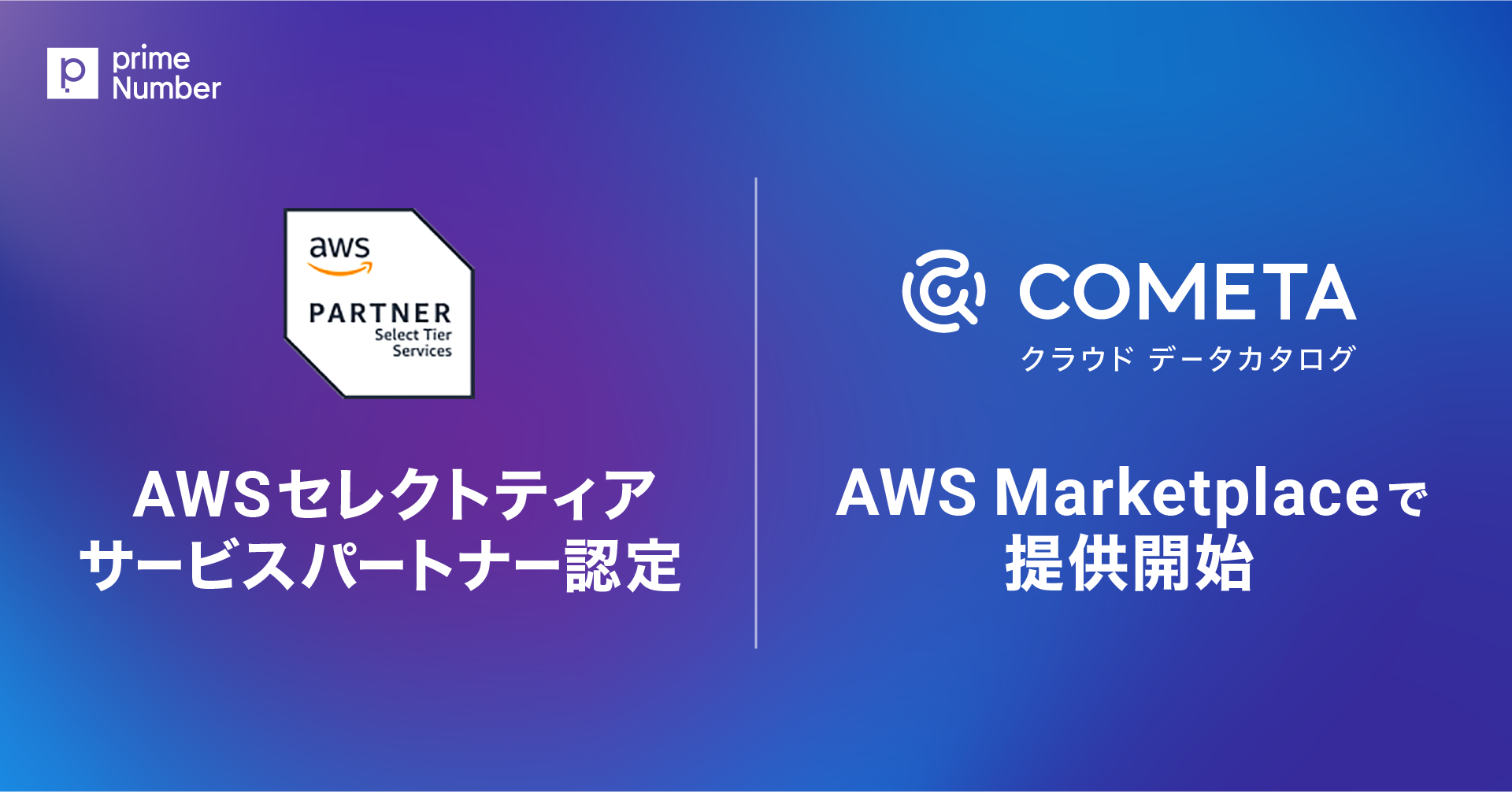 AWS セレクトティアサービスパートナー認定およびクラウド データカタログ「COMETA」をAWS Marketplaceで提供開始