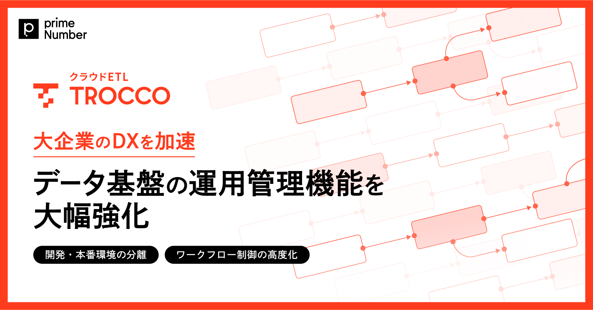 クラウド ETL「TROCCO」、大企業のDXを加速するデータ基盤の運用管理機能を大幅強化